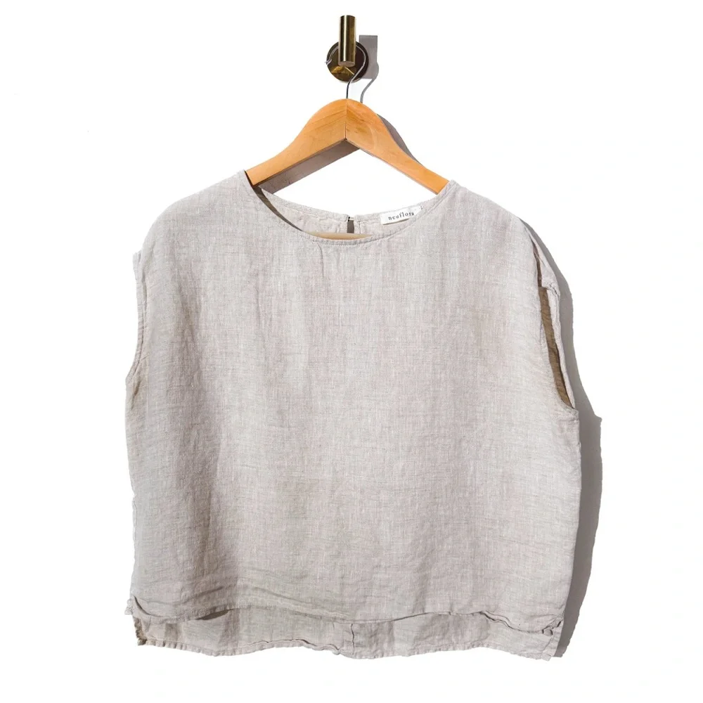 Neuflora Linen Boxy Tank S - Picture 1 of 7